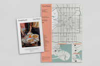 Christchurch Pocket Guide Edition #38 opened to the map by Neat Places
