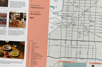Close-up of the map in the Christchurch Pocket Guide Edition #38 by Neat Places