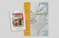 Dunedin Pocket Guide Edition #5 opened to the map by Neat Places