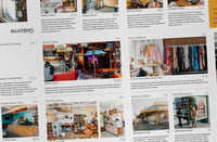 Close-up of listings in the Gisborne Pocket Guide Edition #2 by Neat Places