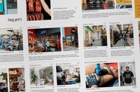 Close-up of listings in the Lyall Bay Pocket Guide Edition #1 by Neat Places
