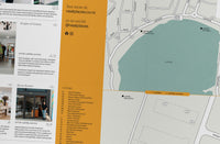 Close-up of the map in the Lyall Bay Pocket Guide Edition #1 by Neat Places