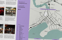 Close-up of the map in the Queenstown Pocket Guide Edition #1 by Neat Places