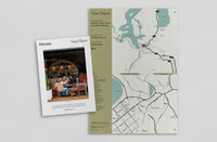 Wānaka Pocket Guide Edition #9 opened to the map by Neat Places