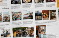 Close-up of listings in the Wellington Pocket Guide Edition #19 by Neat Places