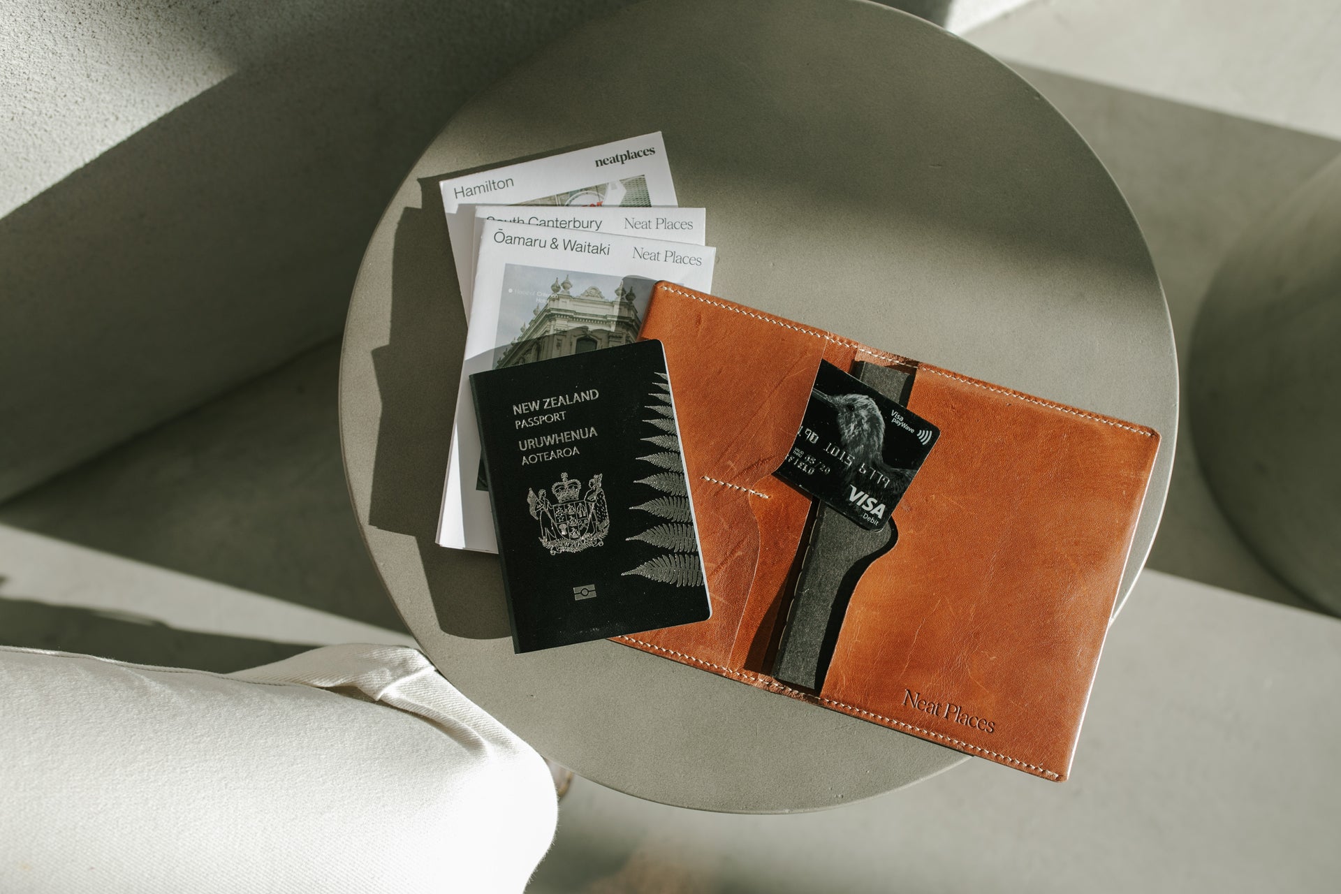 Sonder Leather x Neat Places Travel Wallet
